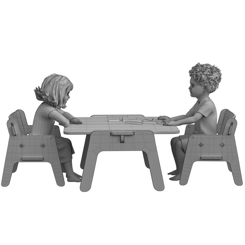 kids playing on the tabel - Image 3