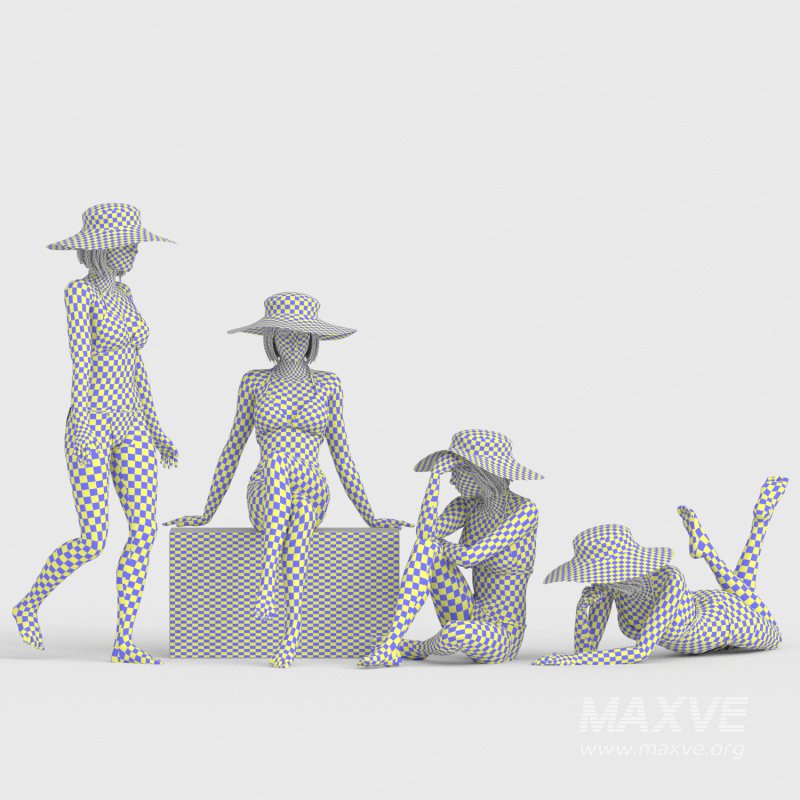 cute woman in bikini 04 poses - Image 3