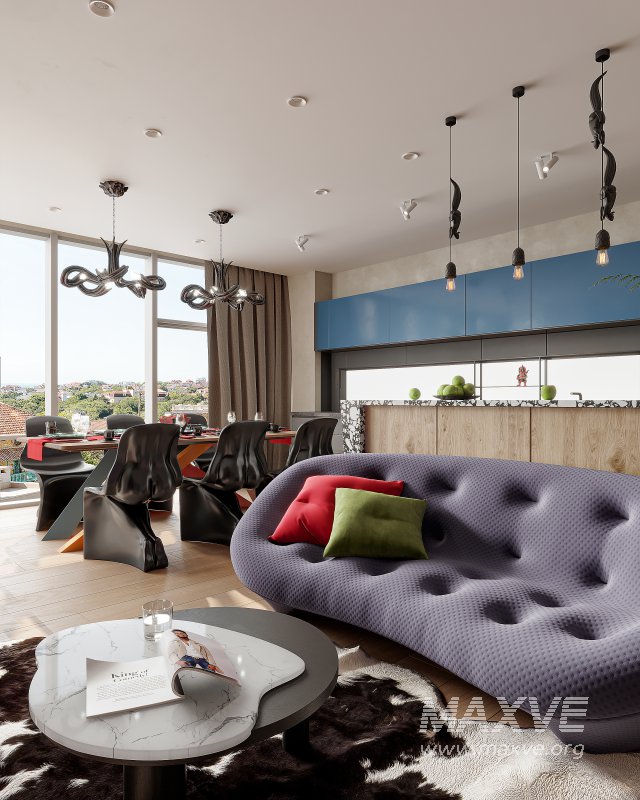 Luxurious living room and dining room - Image 6