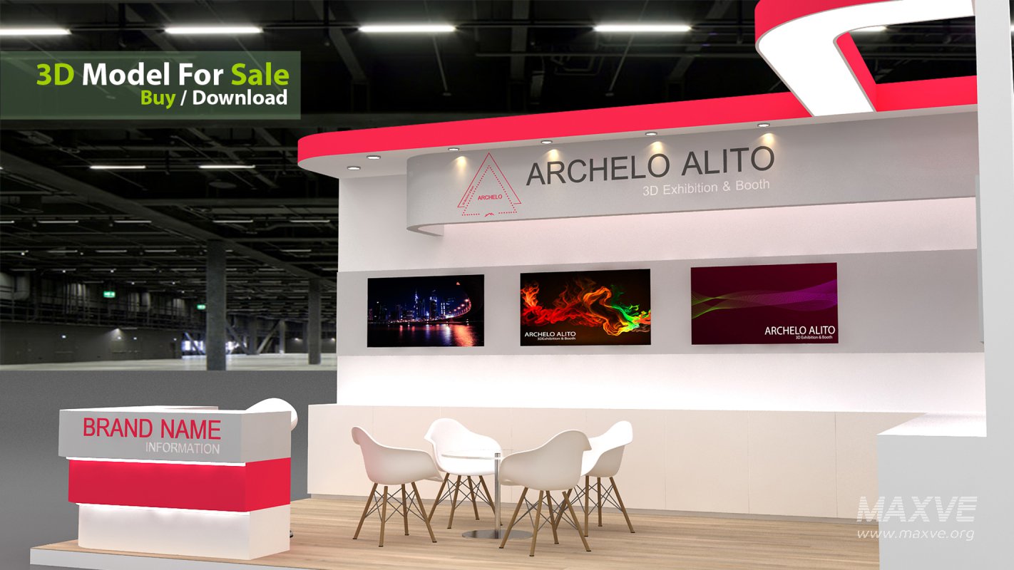 3D Stand Booth Model - Image 3