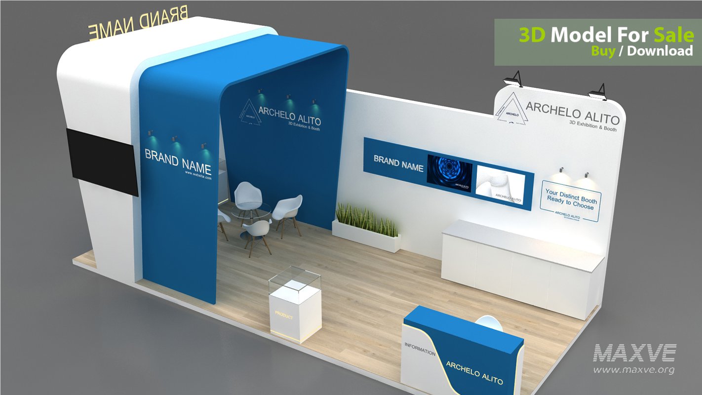 exhibition 3d model - Image 4