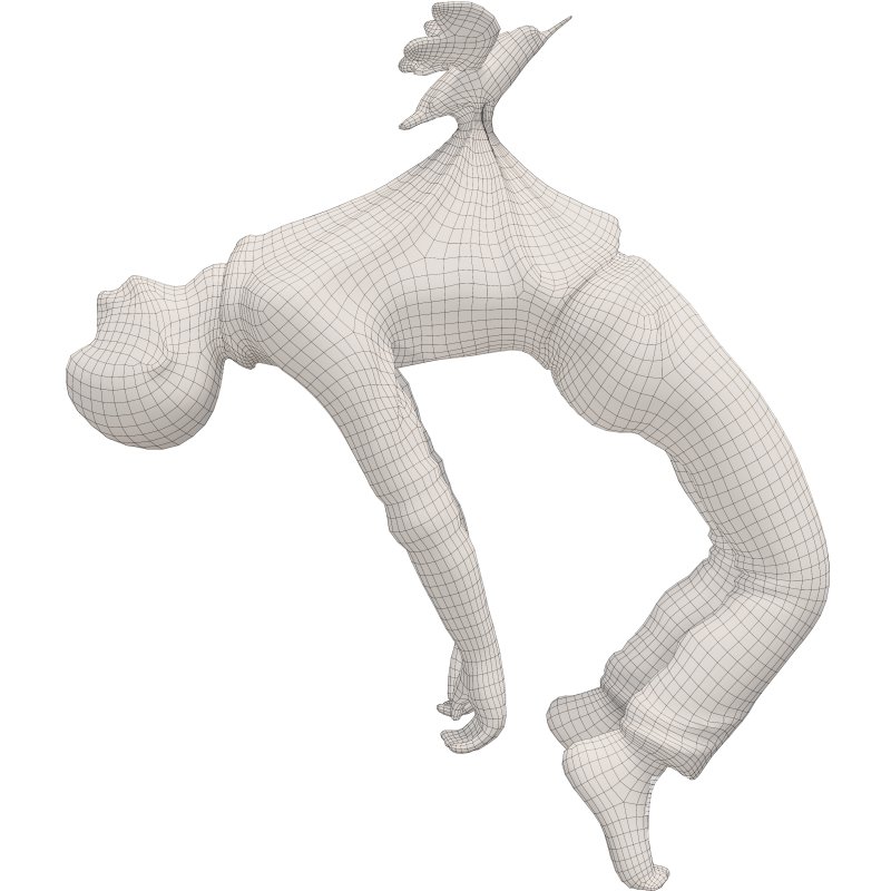 Headless Dancing Figure with Bird Sculpture - Image 3