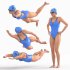 Swimmer woman 04 Poses - Thumbnail 3