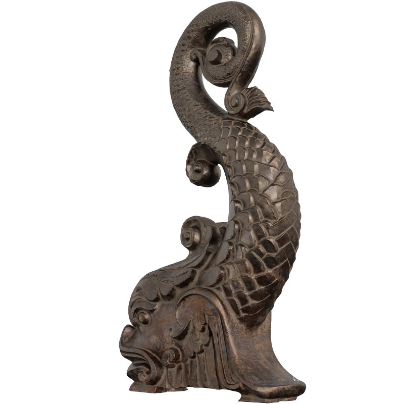 Antique Asian Dragon Architectural Ornaments - Image 3