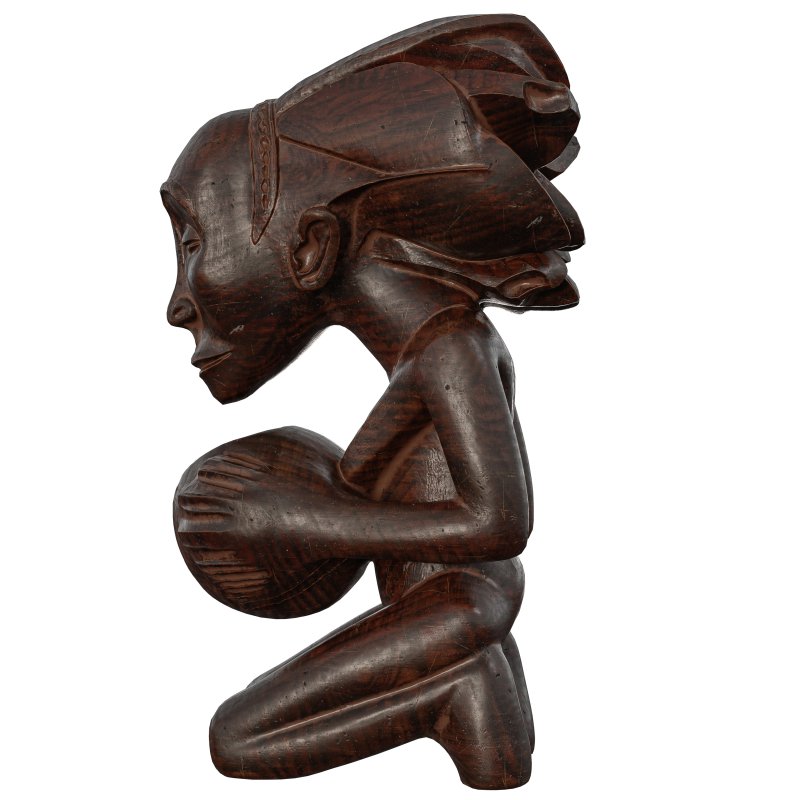 Traditional African Wood Sculpture - Image 2