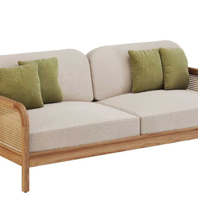 Cane Outdoor Sofa - Image 5