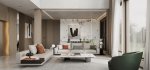 Modern living room and dining room interior scene - Thumbnail 2