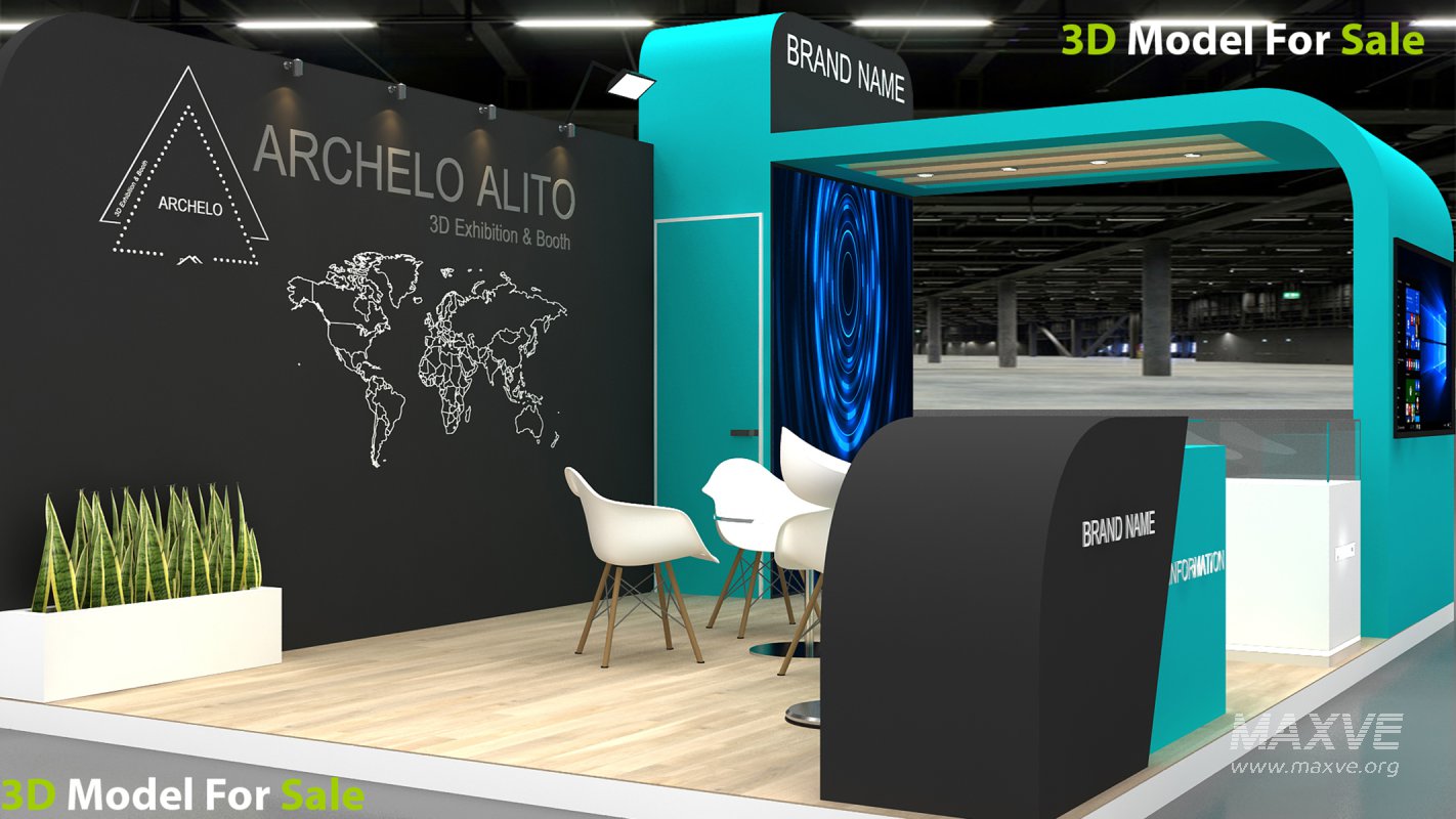 Exhibition Booth 3D Model - Image 2