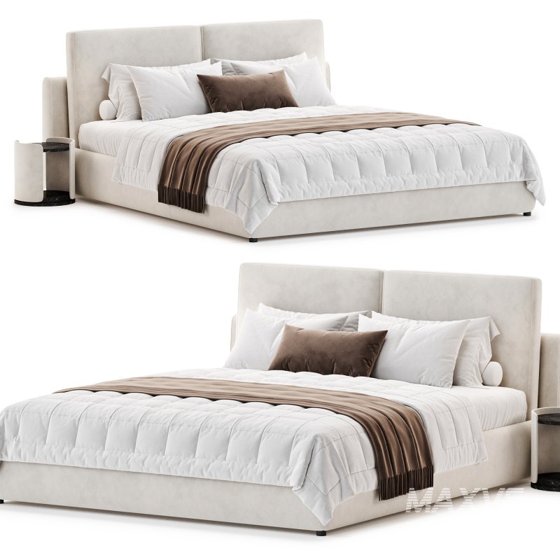 Cloud Bed Queen Cream Boucle Sundays Company - Image 1