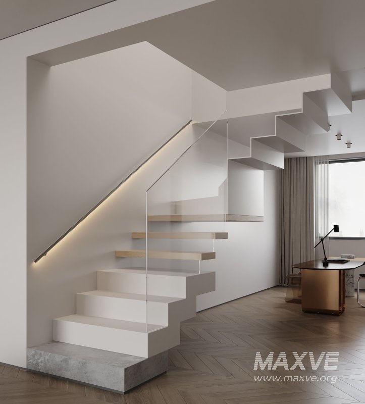 Modern living room and dining room interior scene - Image 7