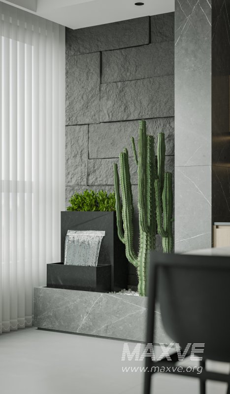 Modern living room and dining room interior scene - Image 6