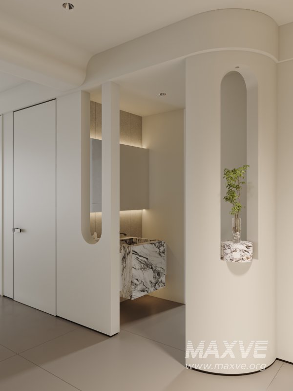 Modern living room and dining room interior scene - Image 3