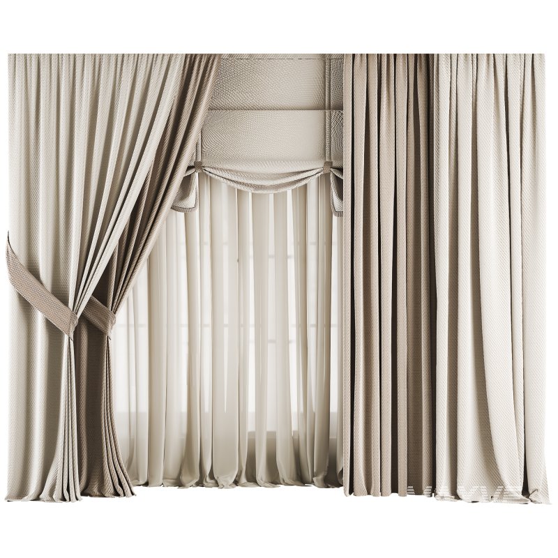 Silk and Cotton Curtain Set 77 - Image 2
