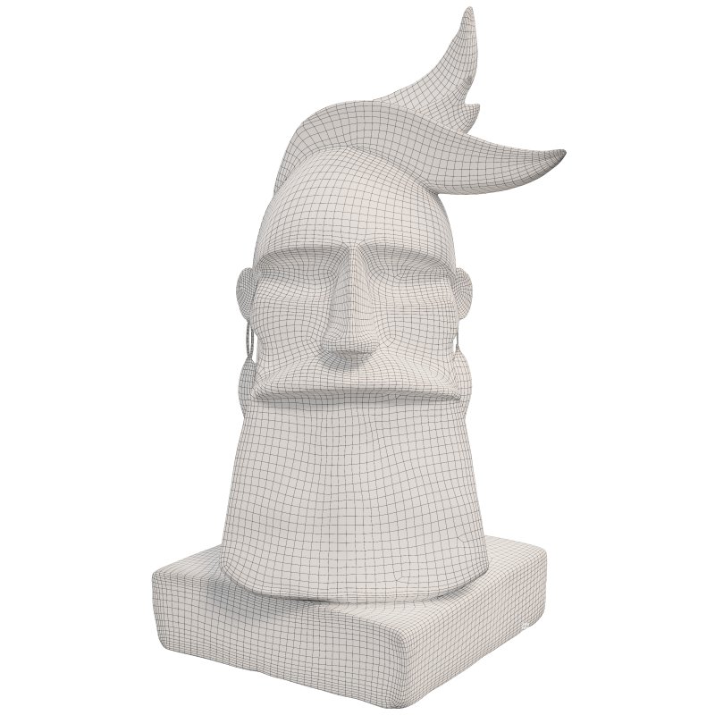 Wooden Viking Warrior Bust Mythical - Image 1