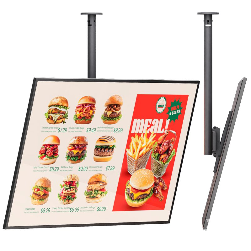 Information restaurant display on ceiling bracket - Image 2