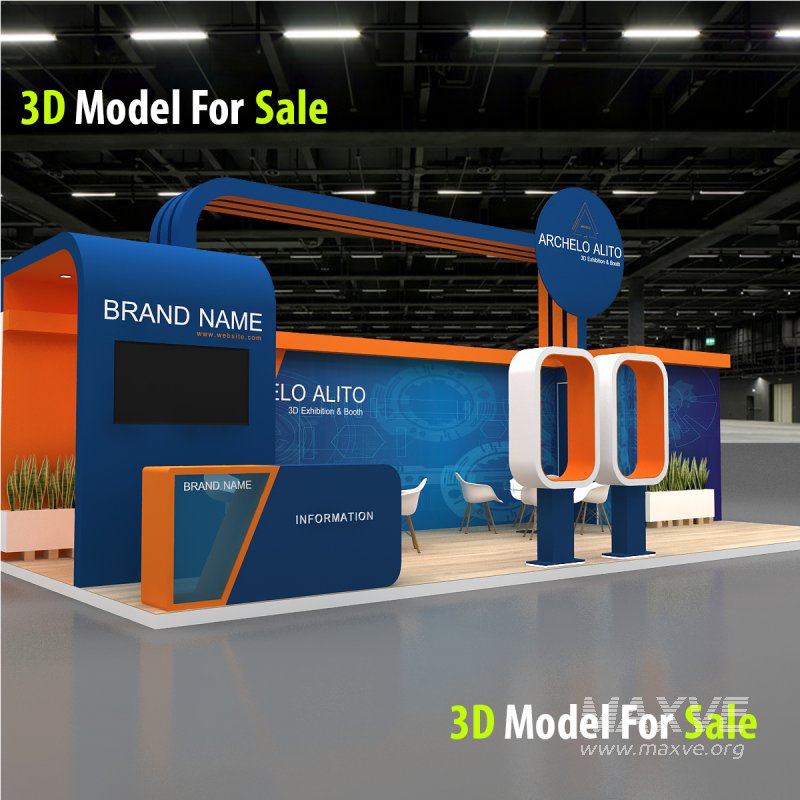 3d kiosk booth exhibition - Image 2