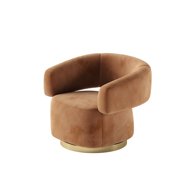 River Velvet Accent Chair - Image 2