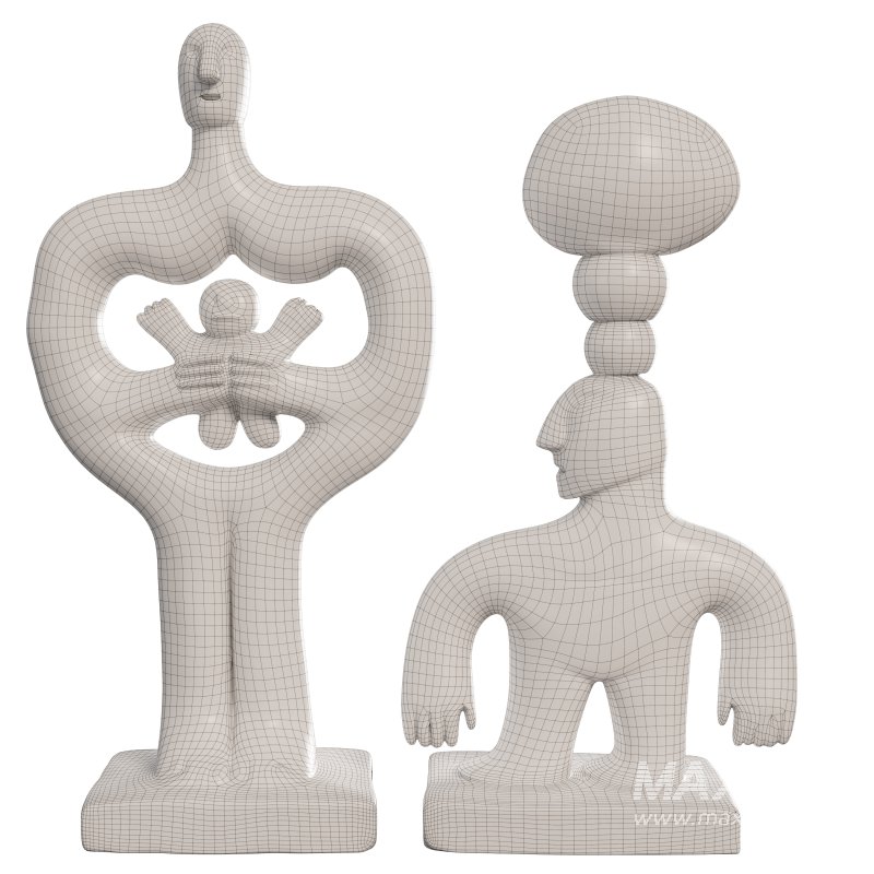 Concrete HIstorian Statue 02 - Image 1