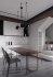 Modern living room and dining room interior scene - Thumbnail 1