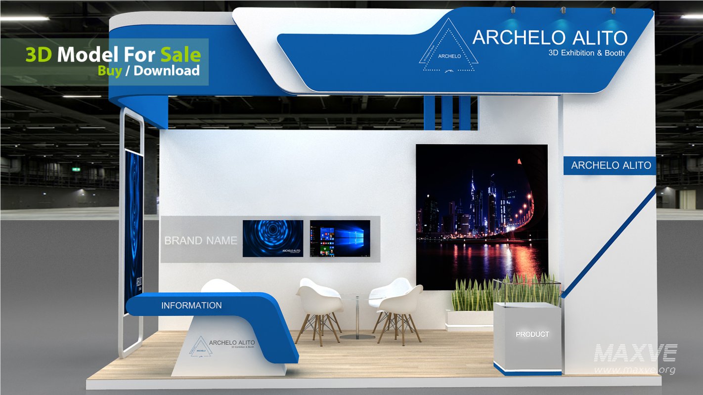 3d model booth stall - Image 6