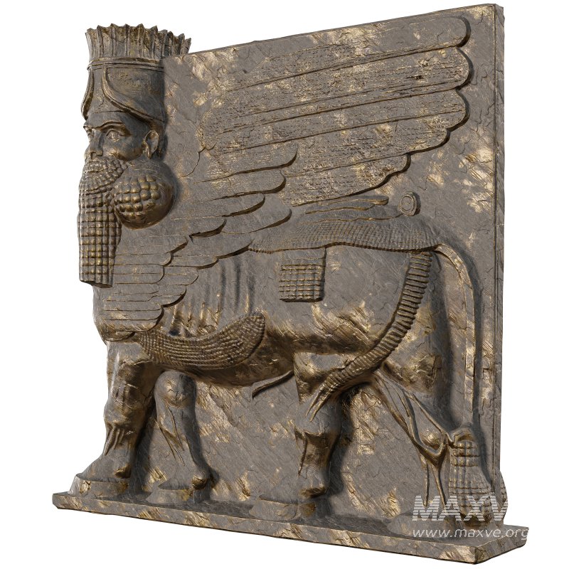 Persian Ancient Assyrian Lamassu Stone - Image 2