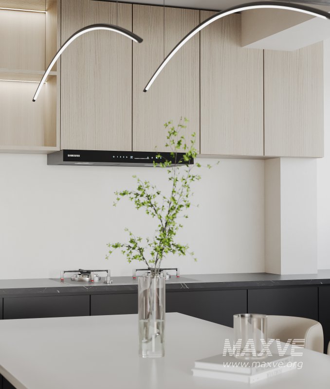 Modern living room and dining room interior scene - Image 3