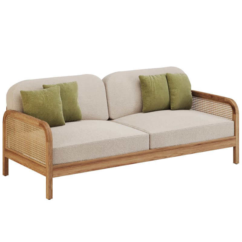 Cane Outdoor Sofa - Image 7