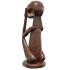 Traditional African Seated Figure Sculpture - Thumbnail 5