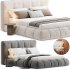 Almonzo Simple Modern Upholstered Bed Frame King By Casaspace - Thumbnail 4
