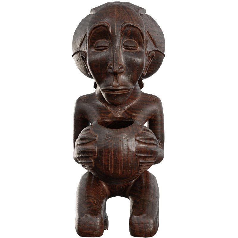 Traditional African Wood Sculpture - Image 3