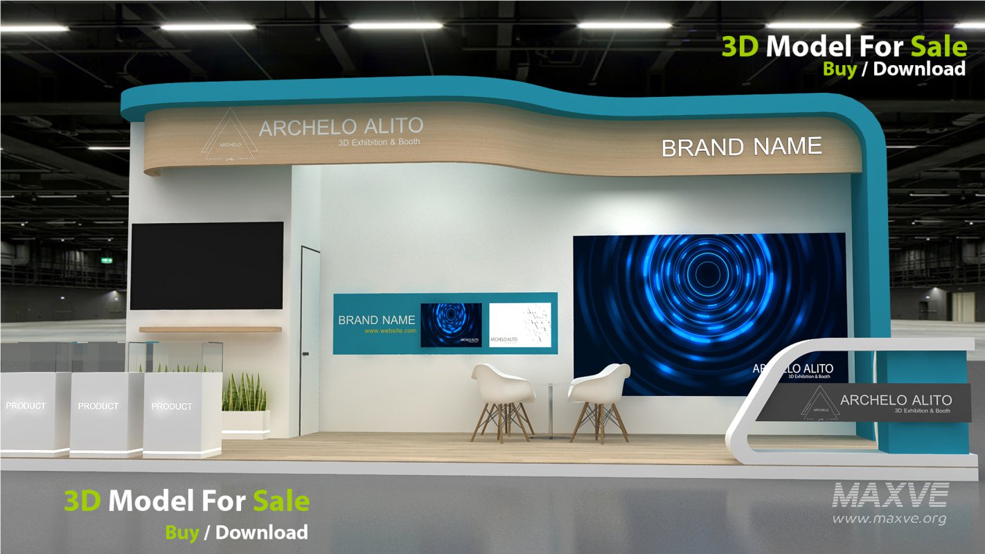 3D Exhibition Booth Model - Image 3