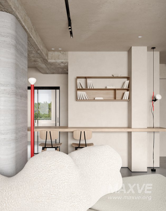 Modern living room and dining room interior scene - Image 3