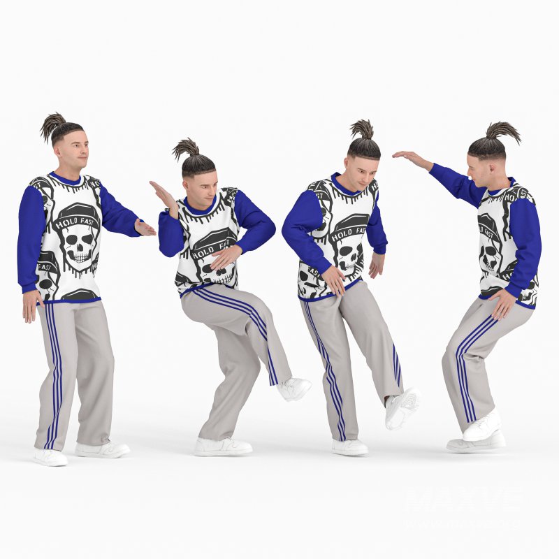 Manin 04 Poses Street Dance - Image 5