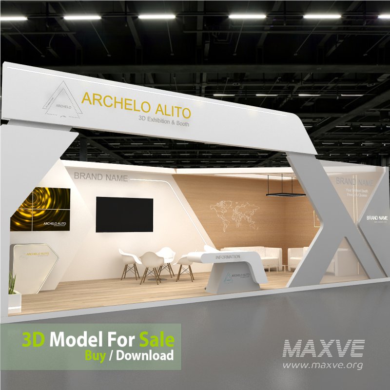 3D Exhibition Booth Model - Image 1