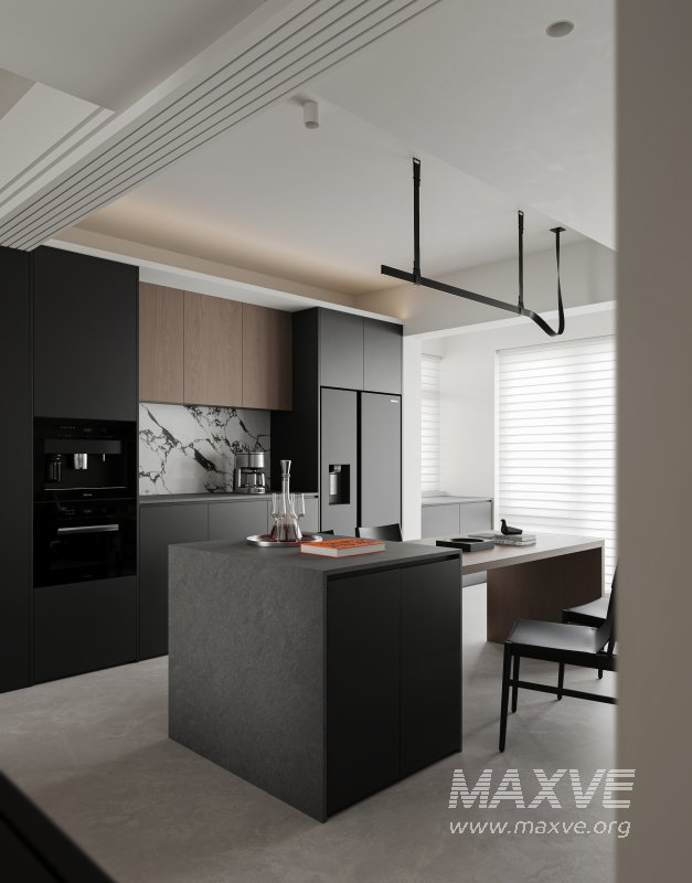 Modern living room and dining room interior scene - Image 7