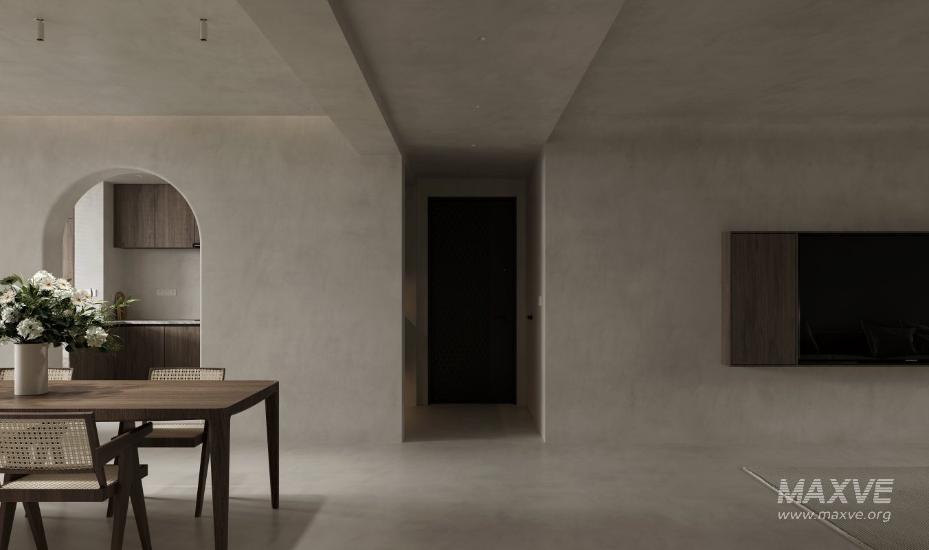 Modern living room and dining room interior scene - Image 5