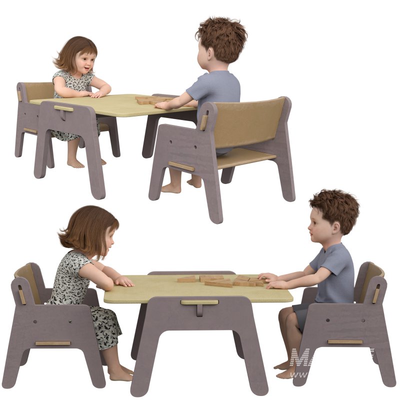 kids playing on the tabel - Image 6