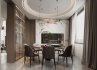 Modern living room and dining room interior scene - Thumbnail 5