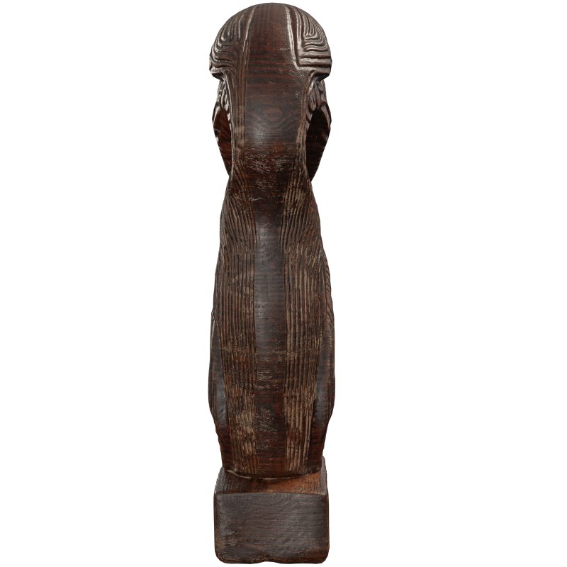 Wooden Owl Statue - Image 1