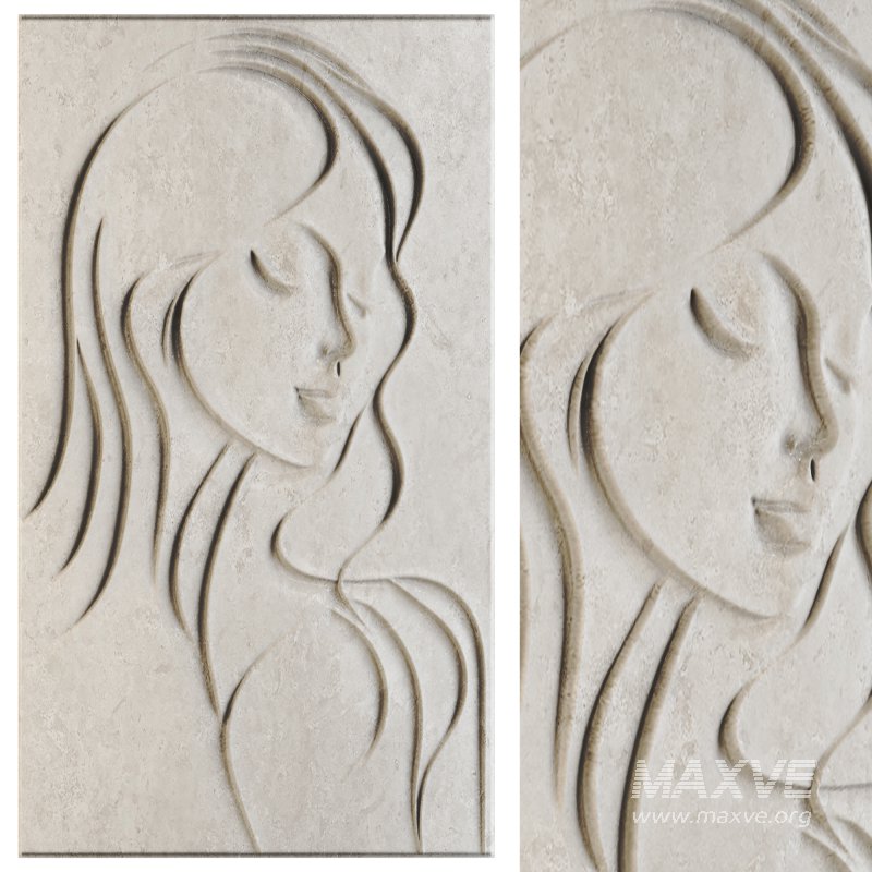 Bas-relief with a Face 09 - Image 1