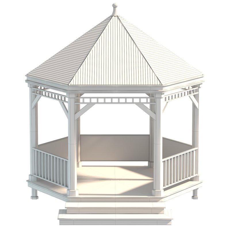 Modern Glass & Steel Gazebo - Image 1