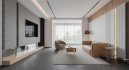 Modern living room and dining room interior scene - Thumbnail 1
