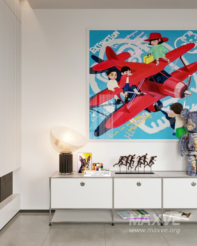 Modern living room and dining room interior scene - Image 5