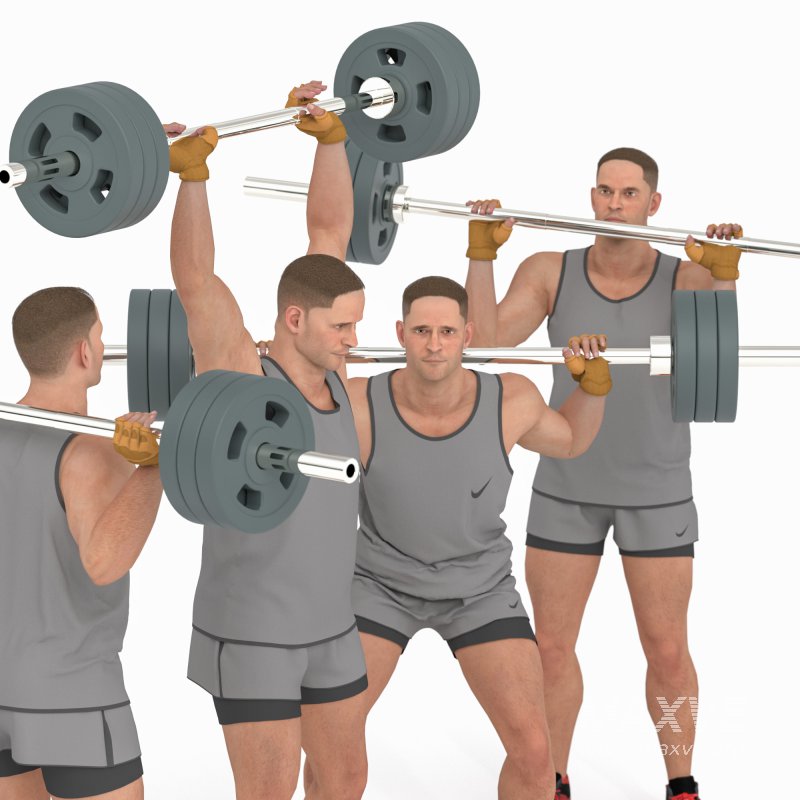 Bodybuilder Man 04 Poses - Image 3