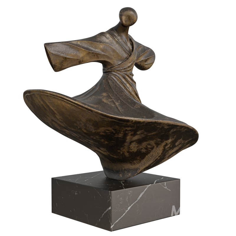 Whirling Dervish Sufi Dancer Statue - Image 1