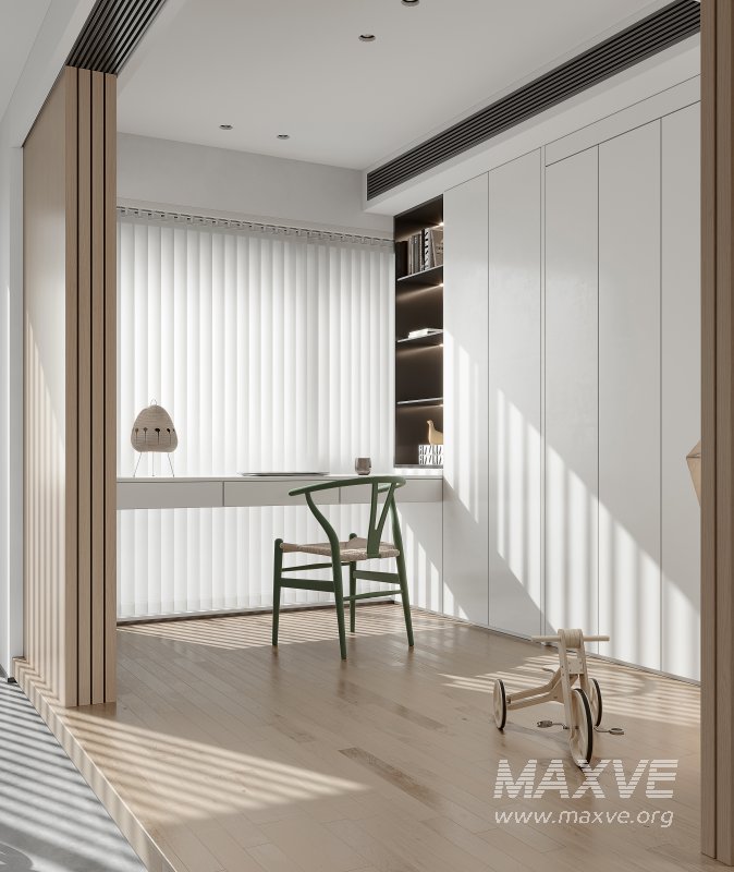 Modern living room and dining room interior scene - Image 2