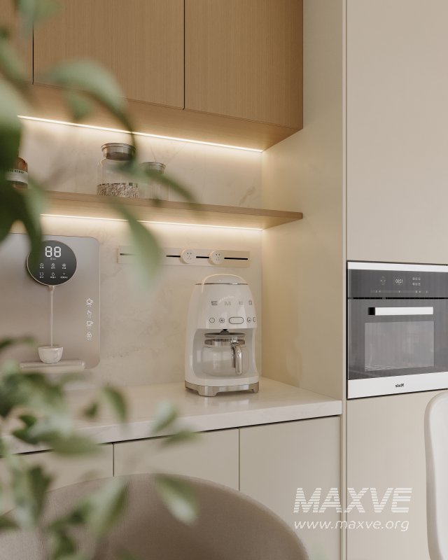 Modern living room and dining room bedroom interior scene - Image 8