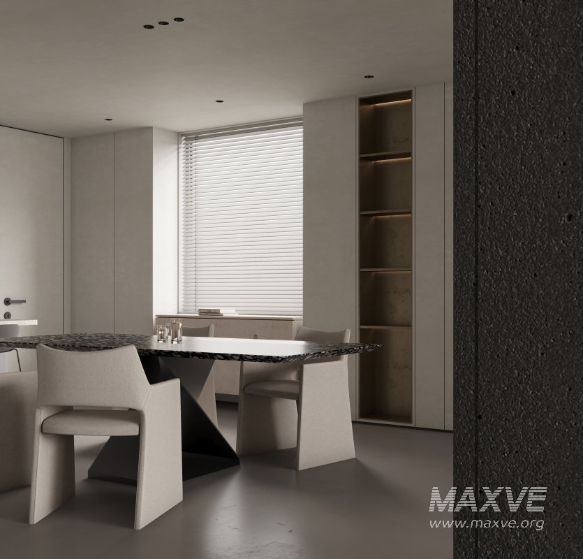 Modern living room and dining room interior scene - Image 4