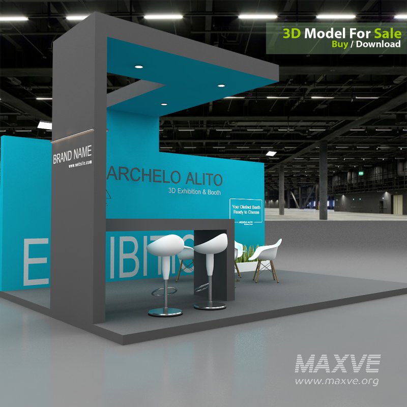 3D Exhibition Booth Model - Image 9
