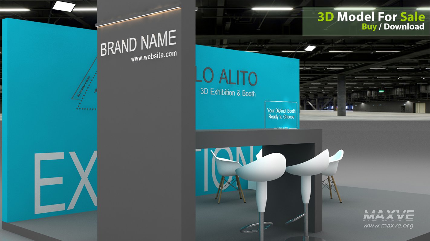 3D Exhibition Booth Model - Image 4